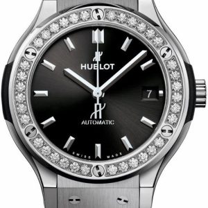 Hublot 565.NX.1470.RX.1204 Classic Fusion Svart/Gummi Ø38 mm