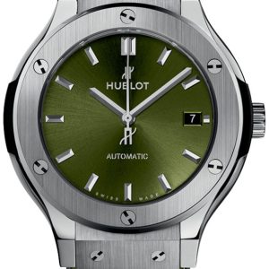 Hublot 565.NX.8970.LR Classic Fusion Grön/Läder Ø38 mm