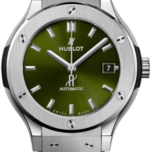 Hublot 565.NX.8970.RX Classic Fusion Grön/Gummi Ø38 mm