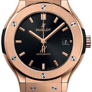 Hublot 565.OX.1480.RX Classic Fusion Svart/Gummi Ø38 mm