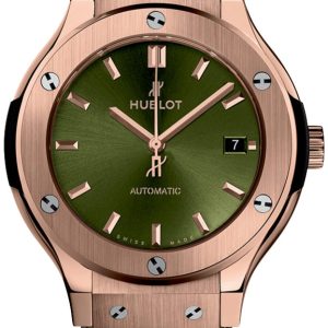 Hublot 565.OX.8980.LR Classic Fusion Grön/Läder Ø38 mm