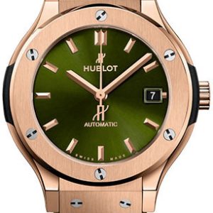 Hublot 565.OX.8980.RX Classic Fusion Grön/Gummi Ø38 mm