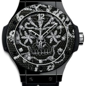 Hublot Damklocka 343.CS.6570.NR.BSK16 Big Bang 41mm Svart/Gummi Ø41