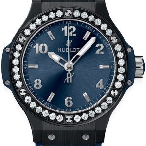 Hublot Damklocka 361.CM.7170.LR.1204 Big Bang 38mm Blå/Gummi Ø38 mm