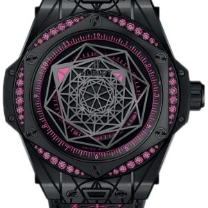 Hublot Damklocka 465.CS.1119.VR.1233.MXM18 Big Bang 39Mm Svart/Gummi