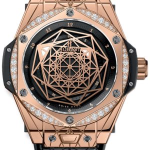 Hublot Damklocka 465.OS.1118.VR.1204.MXM17 Big Bang 39Mm Svart/Gummi