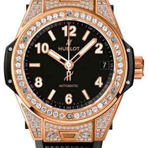 Hublot Damklocka 465.OX.1180.RX.1604 Big Bang 38mm Svart/Gummi Ø38 mm