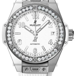 Hublot Damklocka 465.SE.2010.RW.1204 Big Bang 38mm Vit/Gummi Ø38 mm