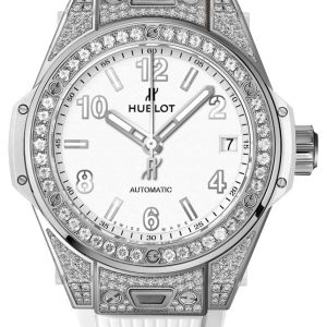 Hublot Damklocka 465.SE.2010.RW.1604 Big Bang 38mm Vit/Gummi Ø38 mm