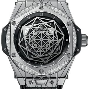 Hublot Damklocka 465.SS.1117.VR.1204.MXM17 Big Bang 39Mm Svart/Gummi