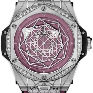 Hublot Damklocka 465.SS.89P7.VR.1204.MXM20 Big Bang 39Mm Rosa/Gummi