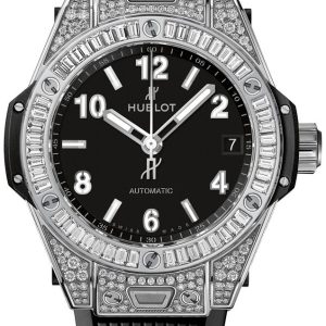 Hublot Damklocka 465.SX.1170.RX.0904 Big Bang 39mm Svart/Gummi Ø39 mm