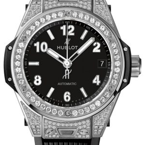 Hublot Damklocka 465.SX.1170.RX.1604 Big Bang 38mm Svart/Gummi Ø38 mm