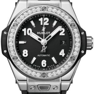 Hublot Damklocka 485.SX.1170.RX.1204 Big Bang 33Mm Svart/Gummi Ø33 mm