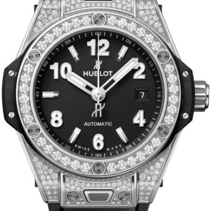 Hublot Damklocka 485.SX.1170.RX.1604 Big Bang 33Mm Svart/Gummi Ø33 mm