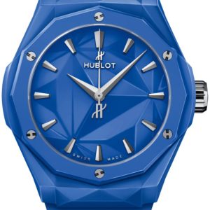 Hublot Damklocka 550.ES.5100.RX.ORL21 Classic Fusion Blå/Gummi Ø40