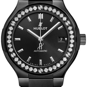 Hublot Damklocka 568.CM.1470.CM.1204 Classic Fusion Svart/Keramik