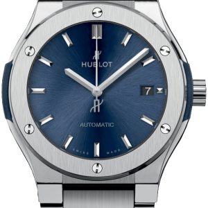 Hublot Damklocka 568.NX.7170.NX Classic Fusion Blå/Titan Ø38 mm