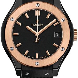 Hublot Damklocka 581.CO.1181.RX Classic Fusion Svart/Gummi Ø33 mm