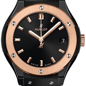 Hublot Damklocka 581.CO.1480.RX Classic Fusion Svart/Gummi Ø33 mm