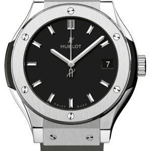 Hublot Damklocka 581.NX.1171.RX Classic Fusion Svart/Gummi Ø33 mm