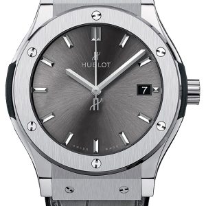 Hublot Damklocka 581.NX.7071.LR Classic Fusion Grå/Läder Ø33 mm