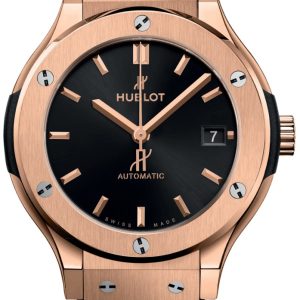 Hublot Damklocka 581.OX.1480.RX Classic Fusion Svart/Gummi Ø33 mm