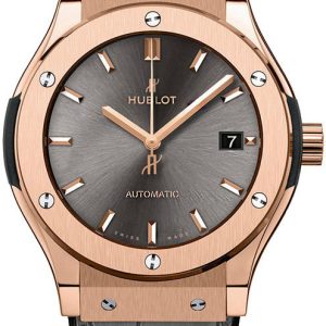 Hublot Damklocka 581.OX.7081.LR Classic Fusion Grå/Gummi Ø33 mm