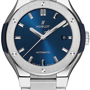 Hublot Damklocka 585.NX.7170.NX Classic Fusion Blå/Titan Ø33 mm