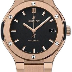 Hublot Damklocka 585.OX.1180.OX Classic Fusion Svart/18 karat