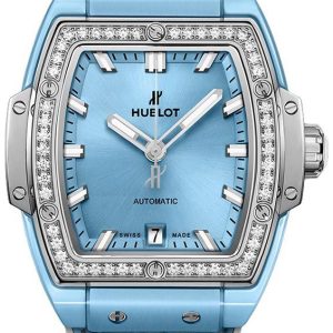 Hublot Damklocka 665.EN.891L.LR.1204 Big Bang 39Mm Blå/Gummi