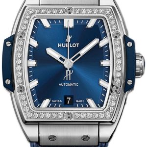 Hublot Damklocka 665.NX.7170.LR.1204 Big Bang 39Mm Blå/Gummi