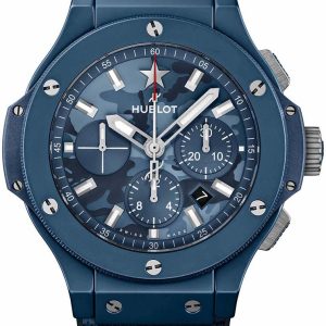 Hublot Herrklocka 301.EX.5110.RX.HNA21 Big Bang 44Mm Blå/Gummi Ø44