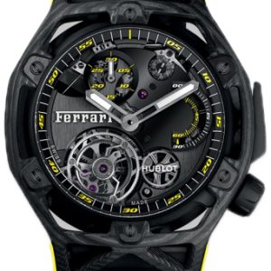 Hublot Herrklocka 408.QU.0129.RX Techframe Ferrari Svart/Gummi Ø45 mm