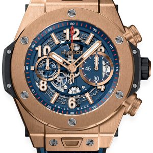 Hublot Herrklocka 411.OX.5189.RX Big Bang 45Mm Blå/Gummi Ø45 mm