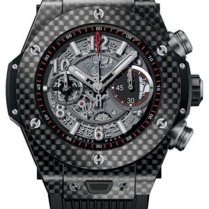 Hublot Herrklocka 411.QX.1170.RX Big Bang 44.5mm Skelettskuren/Gummi