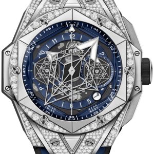 Hublot Herrklocka 418.NX.5107.RX.1604.MXM20 Big Bang 45Mm Blå/Gummi