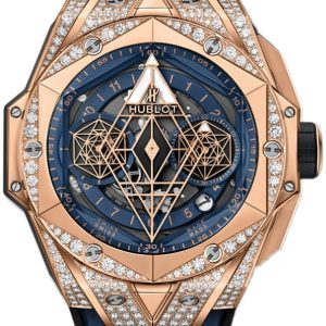 Hublot Herrklocka 418.OX.5108.RX.1604.MXM20 Big Bang 45Mm Blå/Gummi