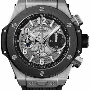 Hublot Herrklocka 421.NM.1170.RX Big Bang 44mm Svart/Gummi Ø44 mm