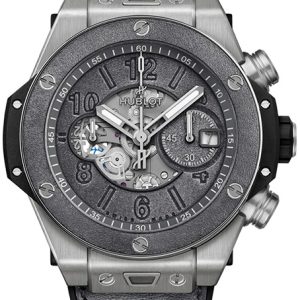 Hublot Herrklocka 421.NX.0500.VR.JBER21 Big Bang 44Mm Grå/Gummi Ø44