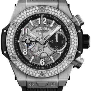 Hublot Herrklocka 421.NX.1170.RX.1104 Big Bang 44mm Svart/Gummi Ø44