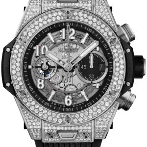 Hublot Herrklocka 421.NX.1170.RX.1704 Big Bang 44mm Svart/Gummi Ø44