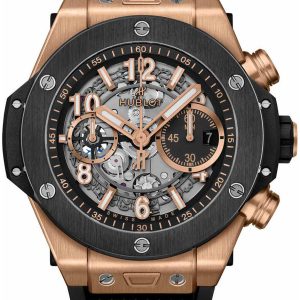 Hublot Herrklocka 421.OM.1180.RX Big Bang 44mm Svart/Gummi Ø44 mm