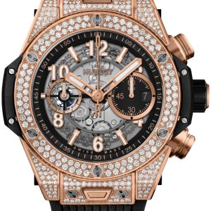 Hublot Herrklocka 421.OX.1180.RX.1704 Big Bang 44mm Svart/Gummi Ø44