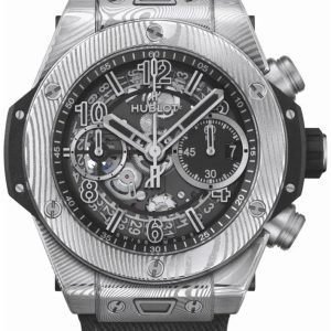 Hublot Herrklocka 441.DS.1170.NR.GAS22 Big Bang 42mm Grå/Läder Ø42