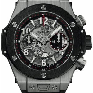 Hublot Herrklocka 441.NM.1171.RX Big Bang 42mm Svart/Gummi Ø42 mm