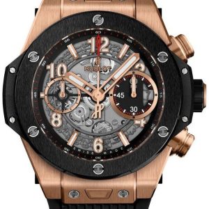 Hublot Herrklocka 441.OM.1180.RX Big Bang 42mm Skelettskuren/Gummi