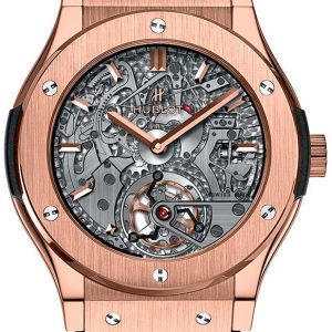 Hublot Herrklocka 504.OX.0180.LR Classic Fusion Skelettskuren/Gummi