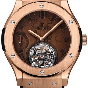 Hublot Herrklocka 505.OX.0500.VR.BER17 Classic Fusion Brun/Gummi Ø45