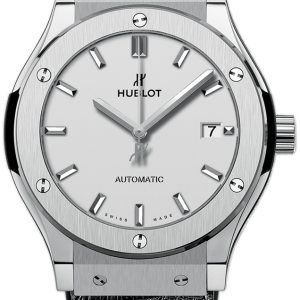 Hublot Herrklocka 511.NX.2611.LR Classic Fusion Silverfärgad/Gummi